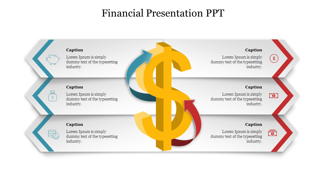 Simple Financial Presentation PPT Template Design